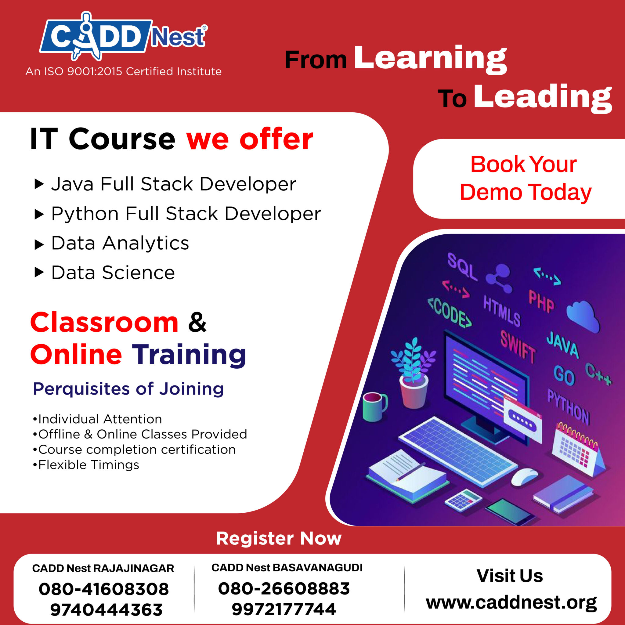 Software Training Institute in Bangalore | 100% Placements | CADD Nest